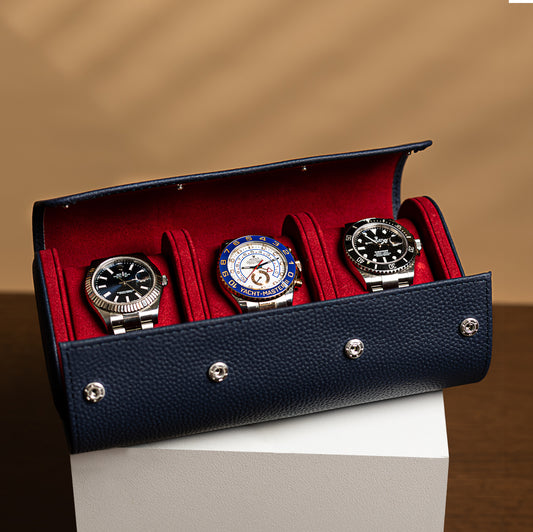 Watch Roll 3 watches - Majestic Burgundy